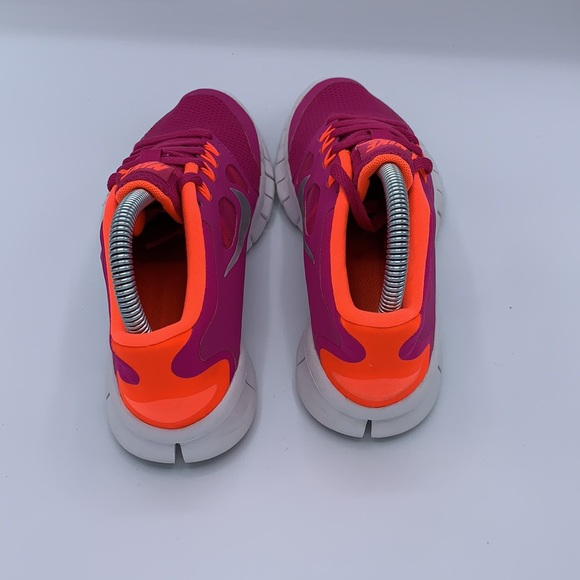 Nike Free 5.0 Purple Orange Running Shoe - Picture 2 of 8